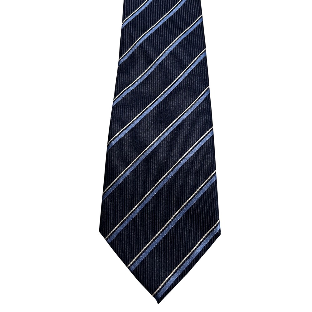 Donald‎ J. Trump Silk Men's Tie 4"x59.5" – Navy Stripe | Signature Collection